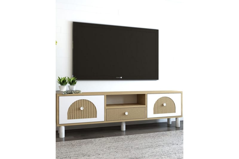Rion Tv-bänk 140 cm - Beige - Möbler - Vardagsrum - Tv-möbler & mediamöbler - Tv-bänkar