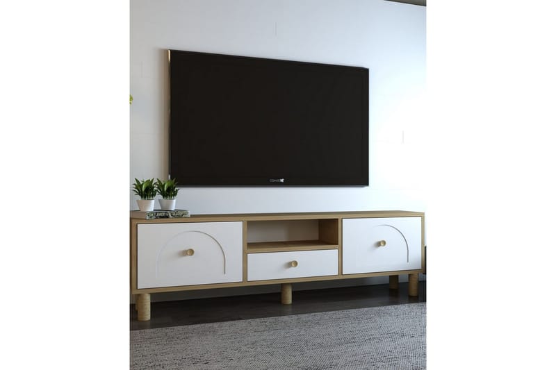 Rion Tv-bänk 140 cm - Vit - Möbler - Vardagsrum - Tv-möbler & mediamöbler - Tv-bänkar