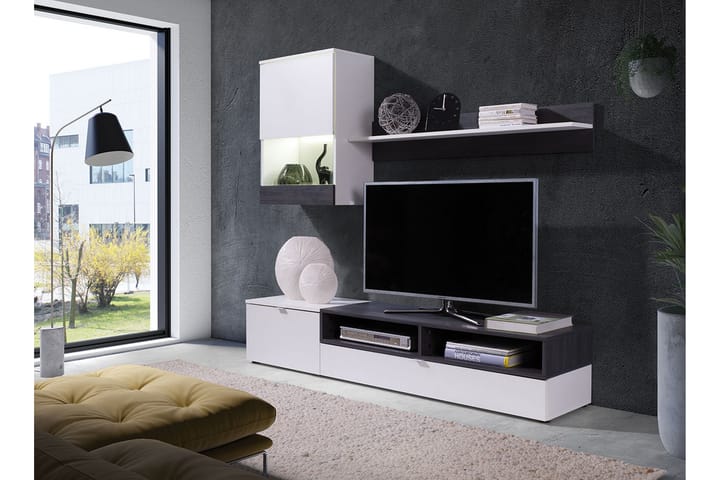 Roco TV-möbelset & LED - Vit - Tv-möbelset