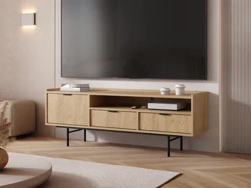 Rolden TV-bänk 150x55 cm - Hickoryek - Möbler - Vardagsrum - Tv-möbler & mediamöbler - Tv-bänkar