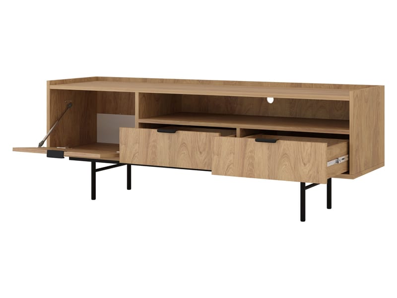 Rolden TV-bänk 150x55 cm - Valnöt - Möbler - Vardagsrum - Tv-möbler & mediamöbler - Tv-bänkar