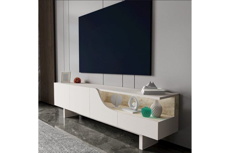 Safiya Tv-bänk 180 cm - Beige - Möbler - Vardagsrum - Tv-möbler & mediamöbler - Tv-bänkar