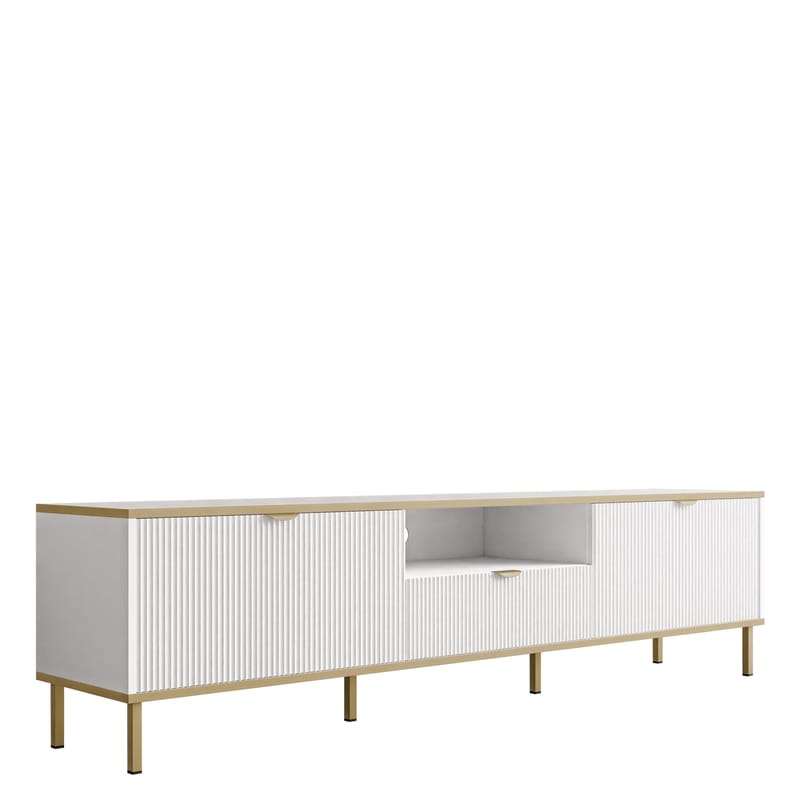 Salmor Tv-bänk 181 cm, Vit