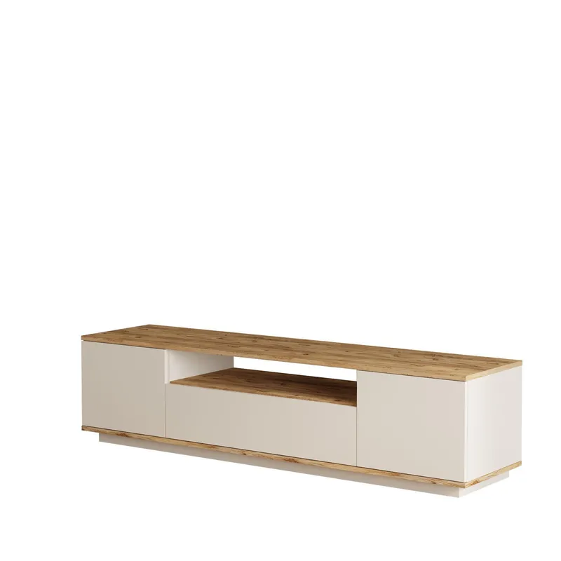Sarnor TV-bänk 180x44,6x44,5 cm, Atlantic Pine och Cashmere