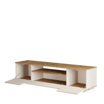 Sarnor TV-bänk 180x44,6x44,5 cm - Atlantic Pine och Cashmere - Möbler - Vardagsrum - Tv-möbler & mediamöbler - Tv-bänkar