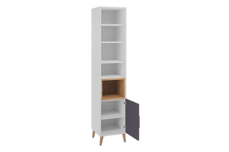 Sayuki Tv-möbelset 120 cm - Vit/Grå - Möbler - Vardagsrum - Tv-möbler & mediamöbler - Tv-möbelset