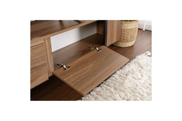 Serenity Golvstående TV Bänk 180 cm med Förvaring i Valnöt - Brun - Möbler - Vardagsrum - Tv-möbler & mediamöbler - Tv-bänkar
