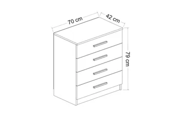 Serin Tv-skåp 70 cm - Vit - Förvaring - Förvaringsmöbler - Byrå