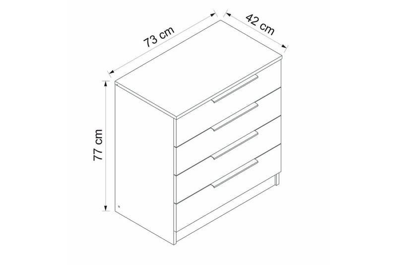Serin Tv-skåp 73 cm - Valnöt - Förvaring - Förvaringsmöbler - Byrå