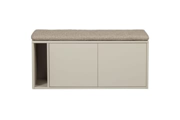 Settle Golvstående Tv Bänk 108 cm med Förvaring i Furu - Beige - Möbler - Vardagsrum - Tv-möbler & mediamöbler - Tv-bänkar