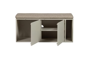 Settle Golvstående Tv Bänk 108 cm med Förvaring i Furu - Beige - Möbler - Vardagsrum - Tv-möbler & mediamöbler - Tv-bänkar