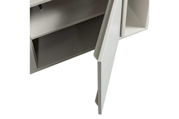 Settle Golvstående Tv Bänk 108 cm med Förvaring i Furu - Ljusbeige - Möbler - Vardagsrum - Tv-möbler & mediamöbler - Tv-bänkar