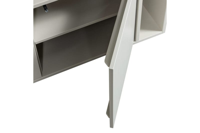 Settle Golvstående Tv Bänk 108 cm med Förvaring i Furu - Ljusbeige - Möbler - Vardagsrum - Tv-möbler & mediamöbler - Tv-bänkar