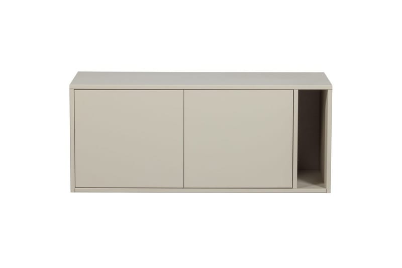 Settle Golvstående Tv Bänk 108 cm med Förvaring i Furu - Ljusbeige - Möbler - Vardagsrum - Tv-möbler & mediamöbler - Tv-bänkar