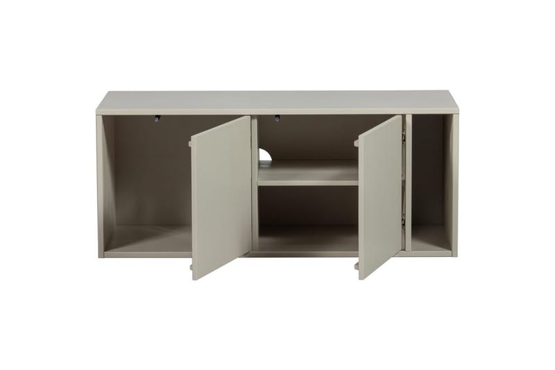 Settle Golvstående Tv Bänk 108 cm med Förvaring i Furu - Ljusbeige - Möbler - Vardagsrum - Tv-möbler & mediamöbler - Tv-bänkar