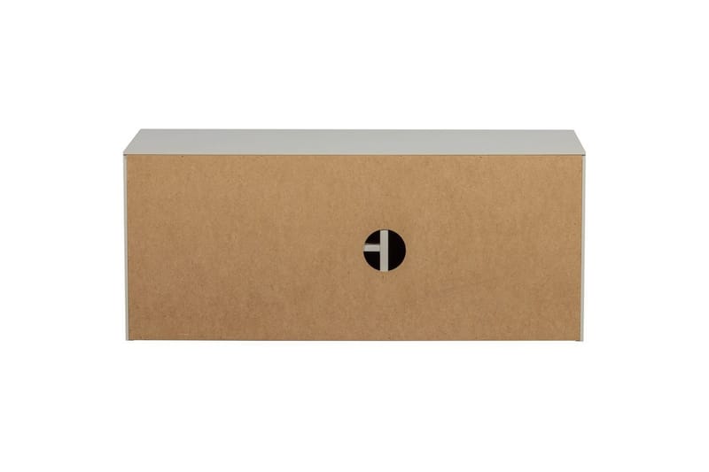 Settle Golvstående Tv Bänk 108 cm med Förvaring i Furu - Ljusbeige - Möbler - Vardagsrum - Tv-möbler & mediamöbler - Tv-bänkar