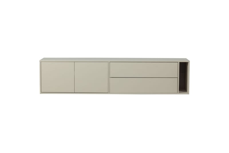 Settle Vägghängd TV-bänk 200 cm med Förvaring i Furu - Sandbeige - Möbler - Vardagsrum - Tv-möbler & mediamöbler - Tv-bänkar