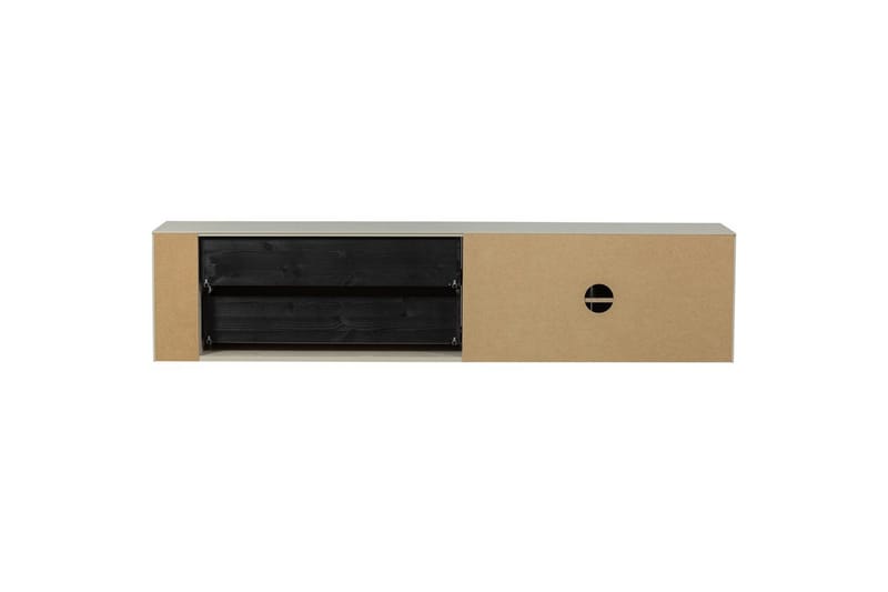 Settle Vägghängd TV-bänk 200 cm med Förvaring i Furu - Sandbeige - Möbler - Vardagsrum - Tv-möbler & mediamöbler - Tv-bänkar