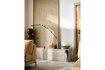Settle Vägghängd TV-bänk 200 cm med Förvaring i Furu - Sandbeige - Möbler - Vardagsrum - Tv-möbler & mediamöbler - Tv-bänkar
