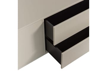 Settle Vägghängd TV-bänk 200 cm med Förvaring i Furu - Sandbeige - Möbler - Vardagsrum - Tv-möbler & mediamöbler - Tv-bänkar