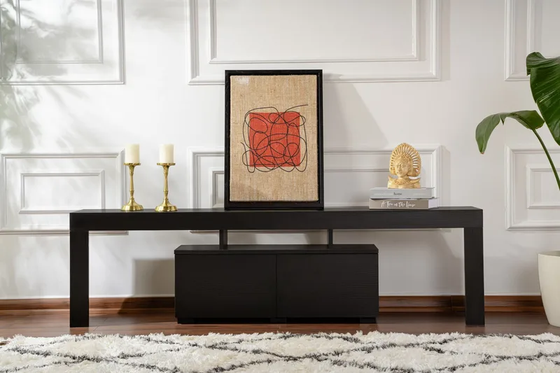 Shanah Tv-bänk 180x31 cm - Svart - Möbler - Vardagsrum - Tv-möbler & mediamöbler - Tv-bänkar