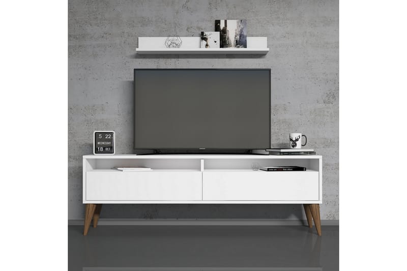 SHEEL TV-Möbelset 150 cm Vit - Extra Vit - Tv-möbelset