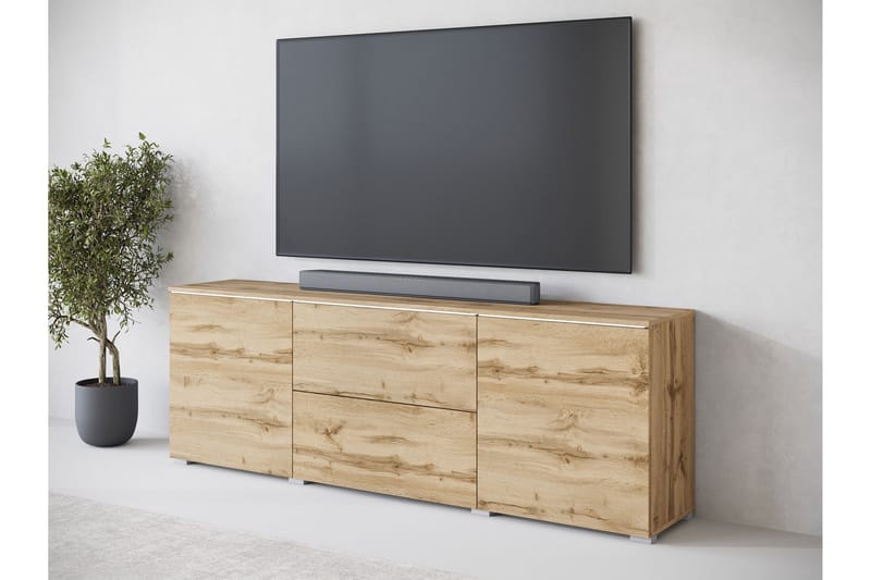 Sherie Tv-bänk 180 cm - Brun - Möbler - Vardagsrum - Tv-möbler & mediamöbler - Tv-bänkar