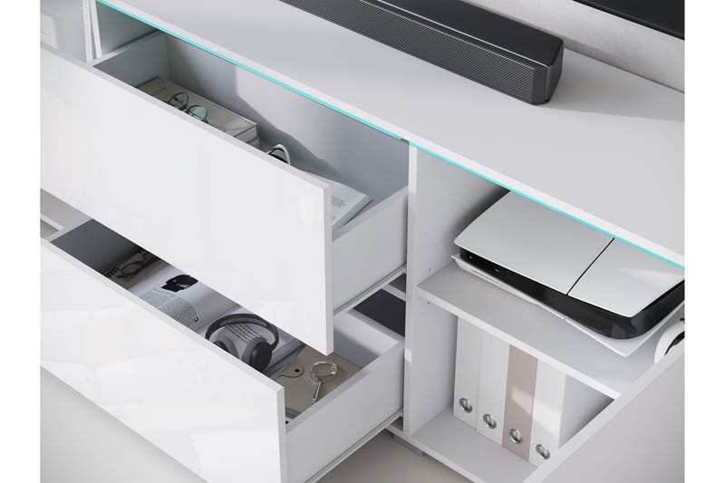 Sherie Tv-bänk 180 cm - Svart - Möbler - Vardagsrum - Tv-möbler & mediamöbler - Tv-bänkar