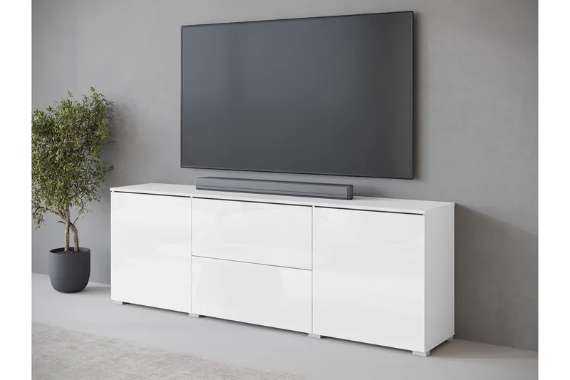 Sherie Tv-bänk 180 cm - Vit - Möbler - Vardagsrum - Tv-möbler & mediamöbler - Tv-bänkar