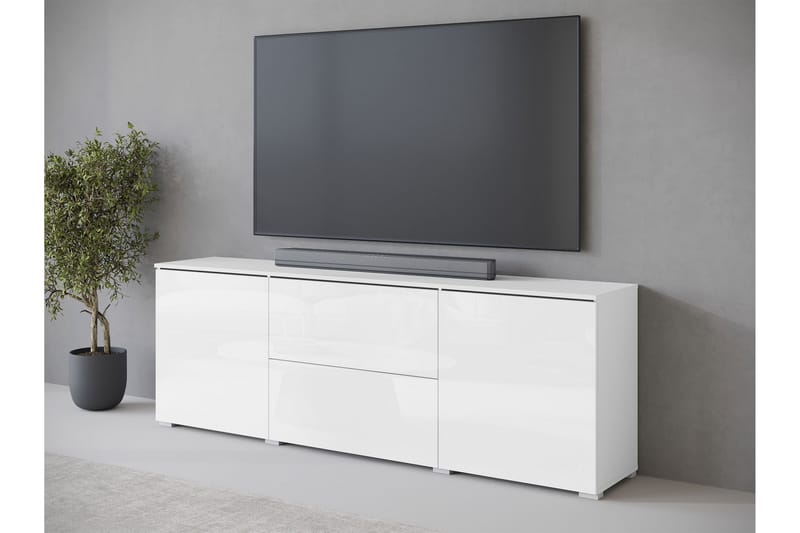 Sherie Tv-bänk 180 cm - Vit - Möbler - Vardagsrum - Tv-möbler & mediamöbler - Tv-bänkar