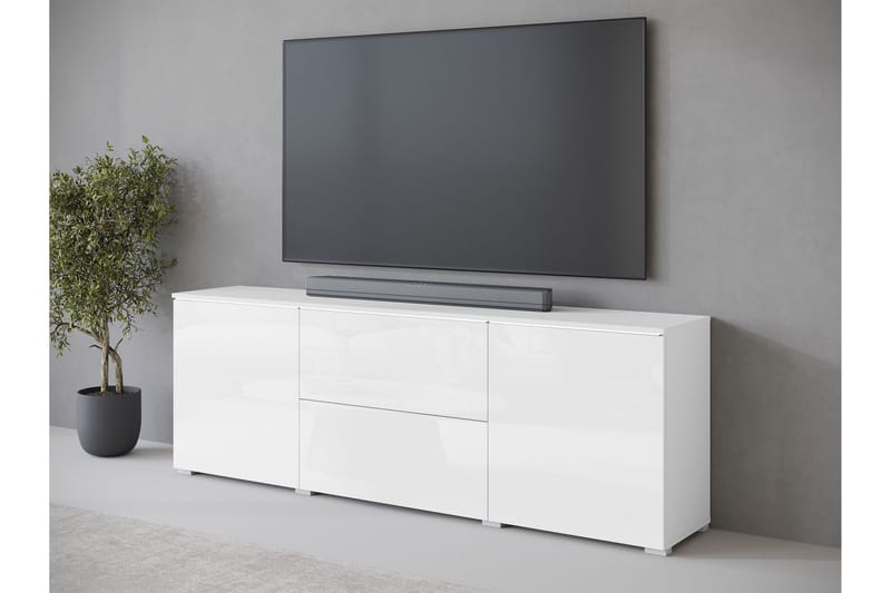 Sherie Tv-bänk 180 cm - Vit - Möbler - Vardagsrum - Tv-möbler & mediamöbler - Tv-bänkar