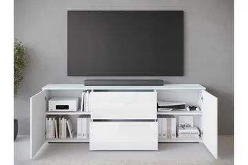 Sherie Tv-bänk 180 cm - Vit/Grå - Möbler - Vardagsrum - Tv-möbler & mediamöbler - Tv-bänkar