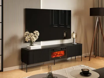 Sherie Tv-bänk 190 cm - Svart - Möbler - Vardagsrum - Tv-möbler & mediamöbler - Tv-bänkar