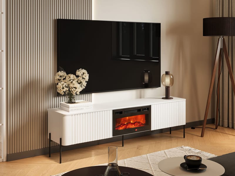 Sherie Tv-bänk 190 cm - Vit - Möbler - Vardagsrum - Tv-möbler & mediamöbler - Tv-bänkar