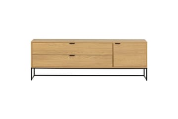Silas TV-bänk 180 cm med Förvaring i Trä med Metallunderrede - Beige - Möbler - Vardagsrum - Tv-möbler & mediamöbler - Tv-bänkar