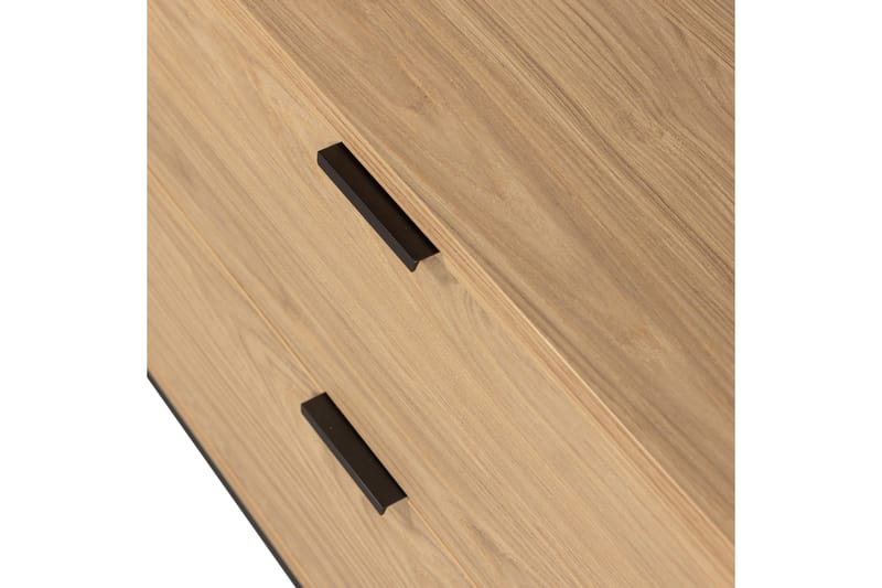 Silas TV-bänk 180 cm med Förvaring i Trä med Metallunderrede - Beige - Möbler - Vardagsrum - Tv-möbler & mediamöbler - Tv-bänkar