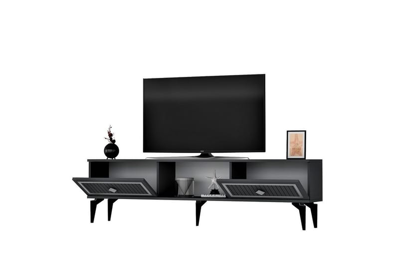 Sivaji Tv-bänk 150 cm - Silver/Antracit - Möbler - Vardagsrum - Tv-möbler & mediamöbler - Tv-bänkar