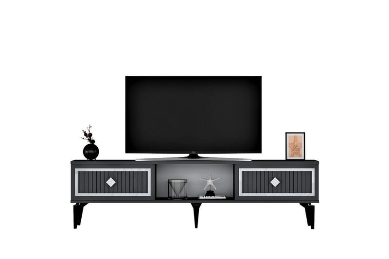 Sivaji Tv-bänk 150 cm - Silver/Antracit - Möbler - Vardagsrum - Tv-möbler & mediamöbler - Tv-bänkar