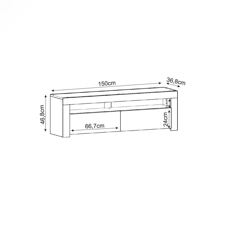 Sorik Tv-Bänk 150 cm - Möbler - Vardagsrum - Tv-möbler & mediamöbler - Tv-bänkar