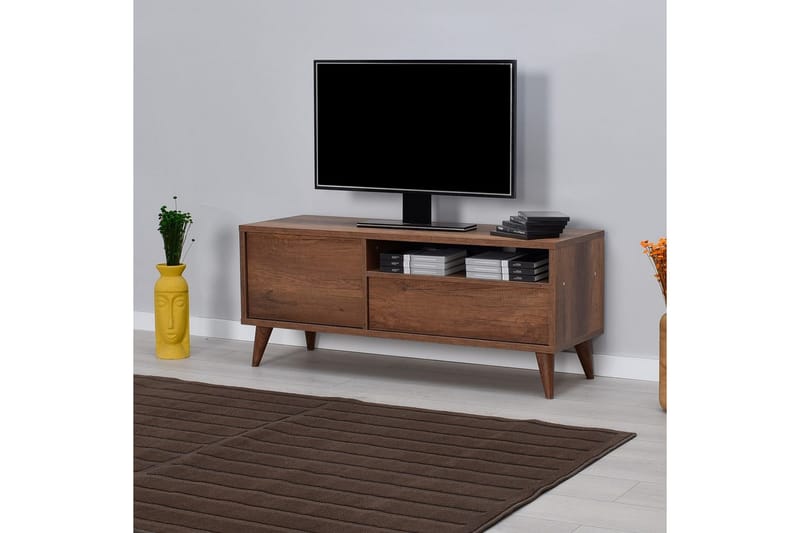 Sosan Tv-bänk 120 cm - Brun - Möbler - Vardagsrum - Tv-möbler & mediamöbler - Tv-bänkar