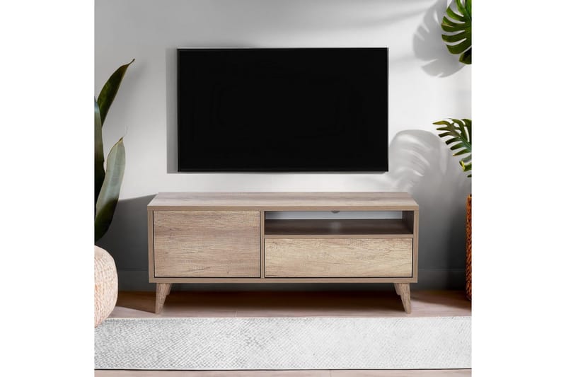 Sosan Tv-bänk 120 cm - Ljusbrun - Möbler - Vardagsrum - Tv-möbler & mediamöbler - Tv-bänkar