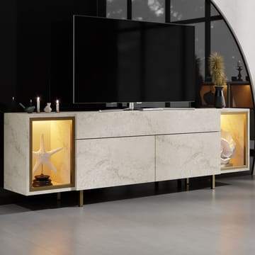 Sosan TV-bänk 180x55x32 cm - Travertin/guld - Möbler - Vardagsrum - Tv-möbler & mediamöbler - Tv-bänkar