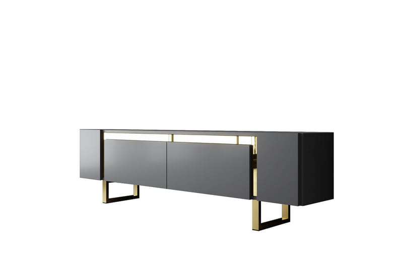 Sozi Tv-bänk 180 cm - Guld/Antracit - Möbler - Vardagsrum - Tv-möbler & mediamöbler - Tv-bänkar