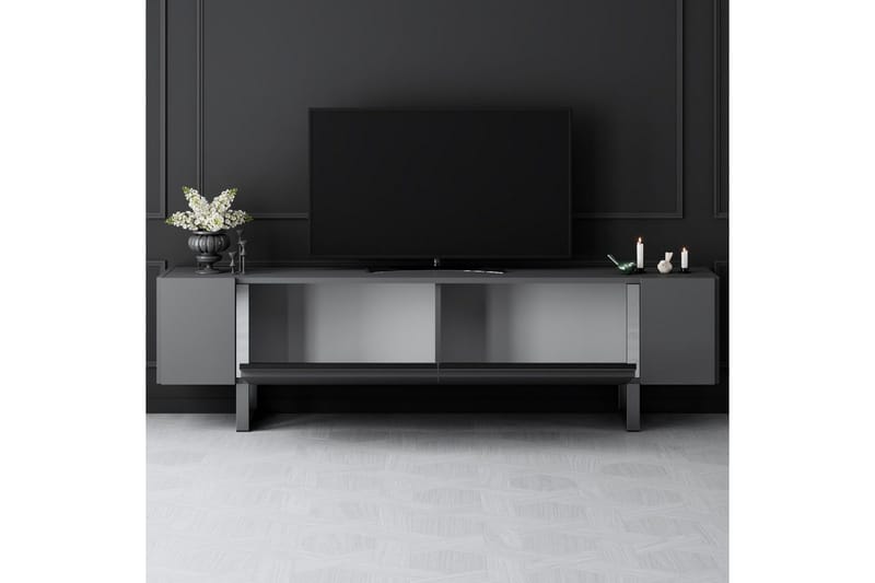 Sozi Tv-bänk 180 cm - Silver/Antracit - Möbler - Vardagsrum - Tv-möbler & mediamöbler - Tv-bänkar