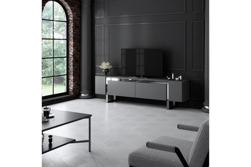 Sozi Tv-bänk 180 cm - Silver/Antracit - Möbler - Vardagsrum - Tv-möbler & mediamöbler - Tv-bänkar
