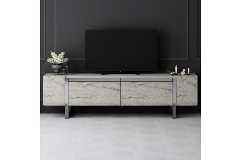 Sozi Tv-bänk 180 cm - Silver/Grå - Möbler - Vardagsrum - Tv-möbler & mediamöbler - Tv-bänkar