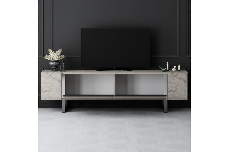 Sozi Tv-bänk 180 cm - Silver/Grå - Möbler - Vardagsrum - Tv-möbler & mediamöbler - Tv-bänkar