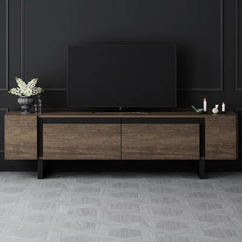 Sozi Tv-bänk 180 cm - Svart - Möbler - Vardagsrum - Tv-möbler & mediamöbler - Tv-bänkar