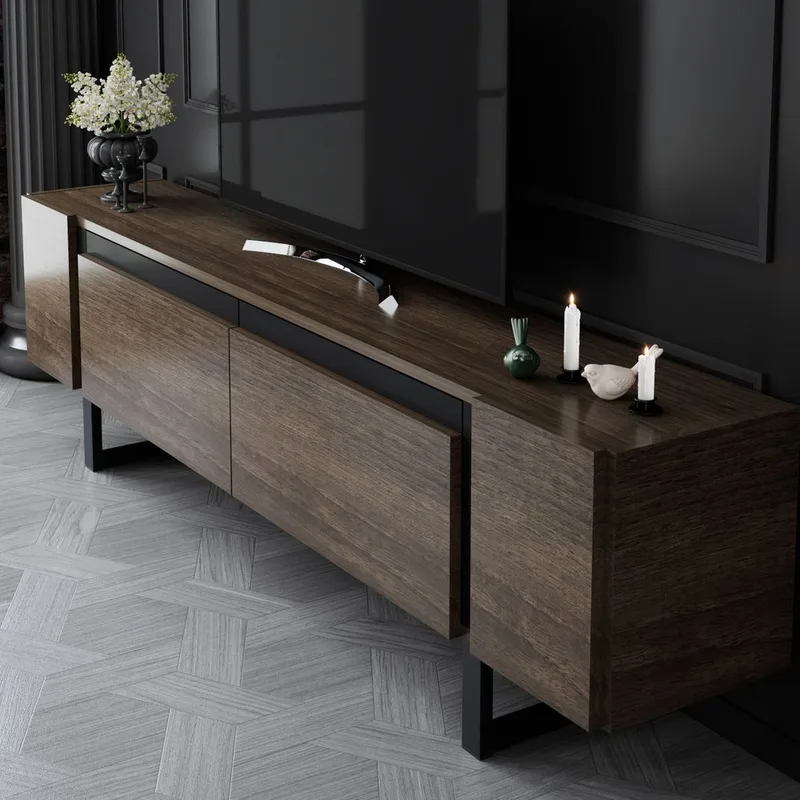 Sozi Tv-bänk 180 cm - Svart - Möbler - Vardagsrum - Tv-möbler & mediamöbler - Tv-bänkar