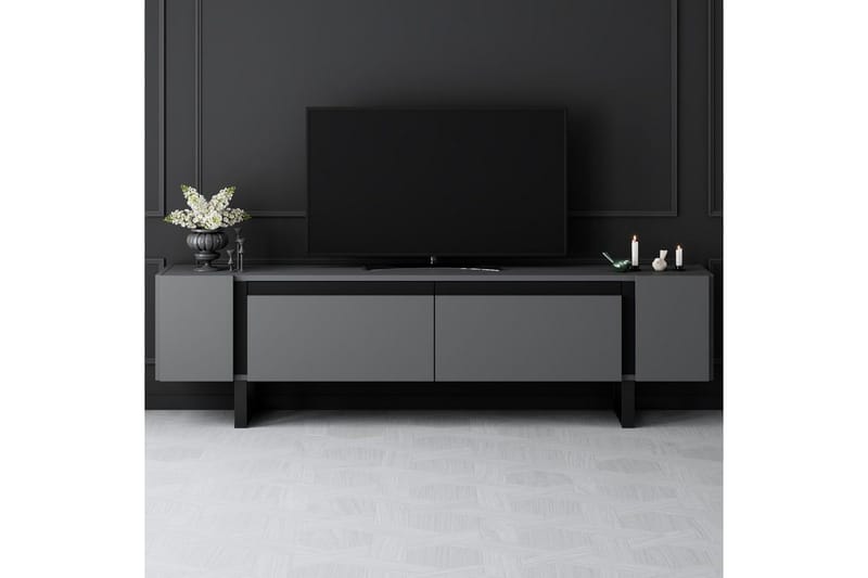 Sozi Tv-bänk 180 cm - Svart/Antracit - Möbler - Vardagsrum - Tv-möbler & mediamöbler - Tv-bänkar